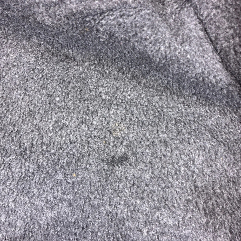 Vintage The North Face Fleece Jacket Men Large Gray Full Zip Distressed Pit Zips